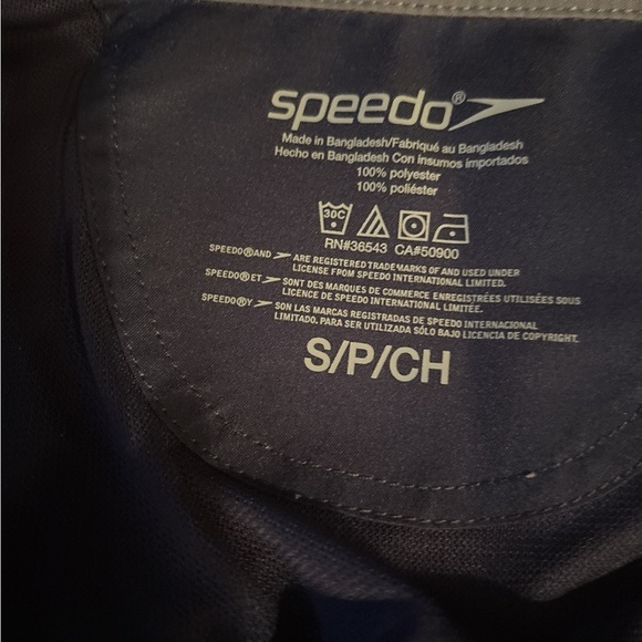 Speedo Navy Blue Casual Button Down Shirt Short Sleeve - Picture 3 of 4